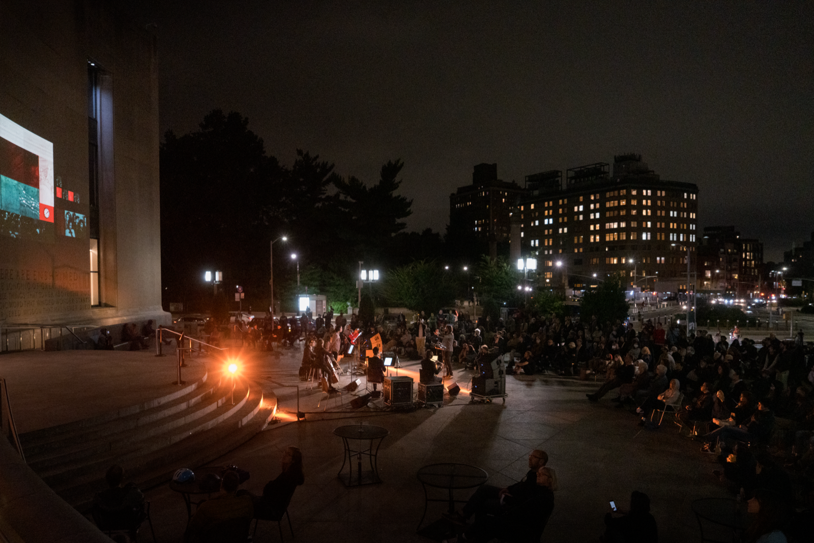 Photograph of excerpt performance at Brooklyn Public Library