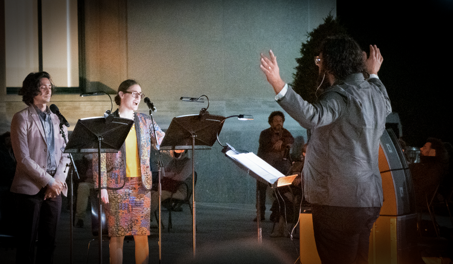 Photograph of excerpt performance at Brooklyn Public Library