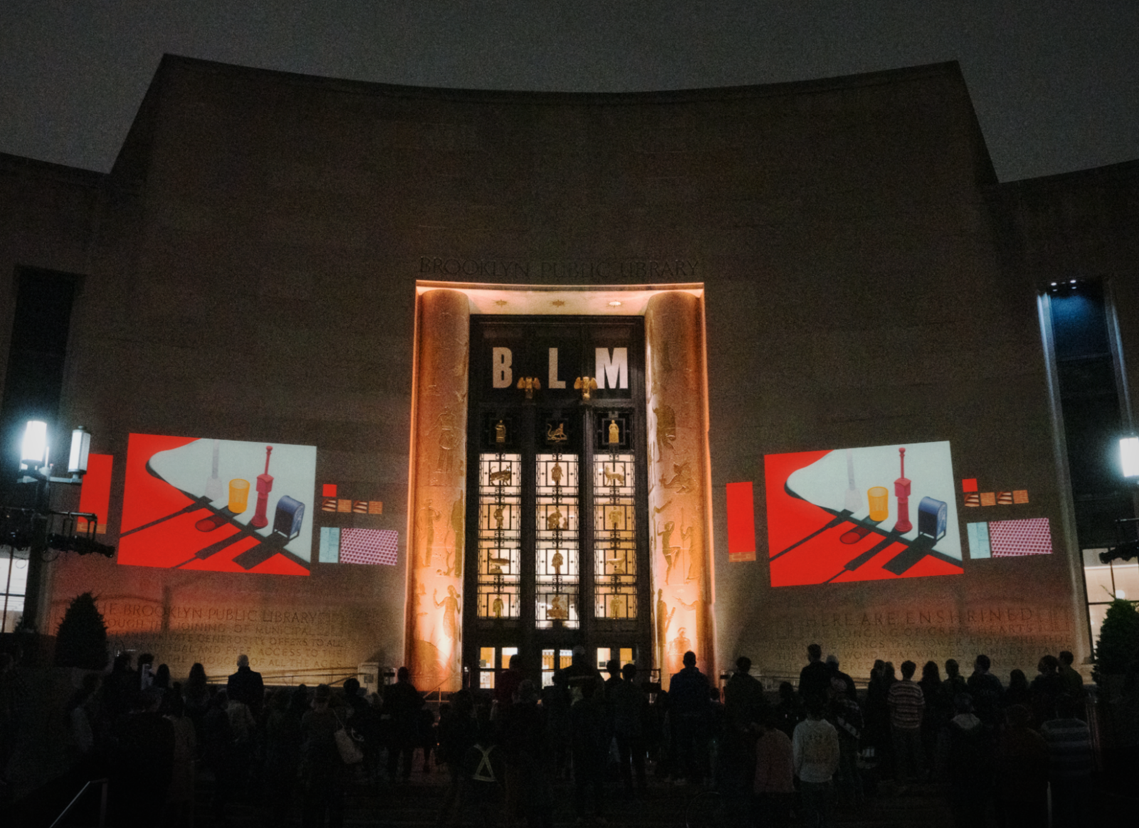 Photograph of excerpt performance at Brooklyn Public Library